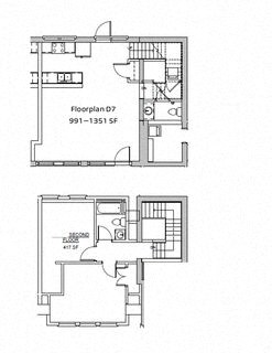 the floor plan of the second floor of a house